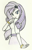 Size: 836x1296 | Tagged: safe, artist:tasoganedude, rarity, equestria girls, clothes, female, purple hair, solo, white skin