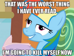 Size: 658x500 | Tagged: safe, derpibooru import, screencap, rainbow dash, pegasus, pony, the lost treasure of griffonstone, exploitable meme, image macro, manebow sparkle, meme, reaction image, solo