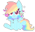 Size: 395x357 | Tagged: safe, artist:swag-kind, derpibooru import, rainbow dash, pegasus, pony, cute, dashabetes, heart, pastel, solo