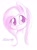 Size: 1024x1391 | Tagged: safe, artist:artoftheghostie, fluttershy, pegasus, pony, looking at you, monochrome, smiling, solo