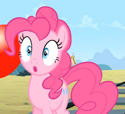 Size: 1111x1011 | Tagged: safe, screencap, pinkie pie, earth pony, pony, three's a crowd, :o, solo