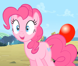 Size: 1199x1017 | Tagged: safe, screencap, pinkie pie, earth pony, pony, three's a crowd, smiling, solo