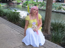 Size: 900x675 | Tagged: safe, artist:megumitierana, fluttershy, human, cosplay, irl, irl human, photo