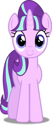Size: 3000x7144 | Tagged: safe, artist:dashiesparkle, starlight glimmer, pony, unicorn, .svg available, absurd resolution, cute, female, front view, glimmerbetes, looking at you, mare, s5 starlight, simple background, smiling, solo, transparent background, vector
