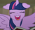 Size: 270x233 | Tagged: safe, derpibooru import, screencap, twilight sparkle, twilight sparkle (alicorn), alicorn, pony, castle mane-ia, :d, adorkable, cute, dork, female, floppy ears, mare, smiling, solo