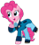 Size: 842x948 | Tagged: safe, artist:cloudyglow, pinkie pie, earth pony, pony, boots, clothes, cravat, doctor who, frock coat, real time, shirt, shoes, simple background, sixth doctor, spats, trousers, waistcoat