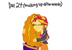 Size: 1069x747 | Tagged: safe, artist:ktd1993, adagio dazzle, sunset shimmer, equestria girls, female, hug, lesbian, shipping, simple background, sunsagio, transparent background