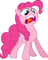 Size: 6000x7497 | Tagged: safe, artist:dasprid, pinkie pie, earth pony, pony, filli vanilli, .svg available, absurd resolution, faic, open mouth, simple background, solo, transparent background, vector