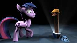 Size: 1920x1080 | Tagged: safe, artist:pavelgun93, derpibooru import, twilight sparkle, twilight sparkle (alicorn), alicorn, pony, princess twilight sparkle (episode), 3d, engineer, female, mare, mystery box of plot importance, nope.avi, team fortress 2