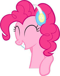 Size: 1007x1265 | Tagged: safe, artist:zacatron94, pinkie pie, earth pony, pony, female, headphones, mare, pink coat, pink mane, solo