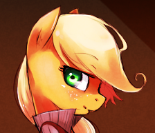 Size: 224x193 | Tagged: safe, artist:derpiihooves, applejack, earth pony, pony, cropped, palindrome get, solo