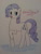 Size: 2448x3264 | Tagged: safe, artist:melodicmarzipan, rarity, pony, unicorn, female, horn, mare, purple mane, solo, traditional art, white coat