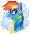 Size: 1400x1600 | Tagged: safe, artist:shikuzad, derpibooru import, rainbow dash, pegasus, pony, bust, clothes, portrait, simple background, solo, transparent background, uniform, wonderbolts uniform