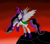 Size: 900x800 | Tagged: safe, artist:hezzah-rae, artist:regretfuldragon, princess celestia, alicorn, pony, correstia, corrupted, corrupted celestia, corruptia, dark magic, darklestia, evil celestia, evilestia, magic, rearing, red sky, solo, sombra eyes