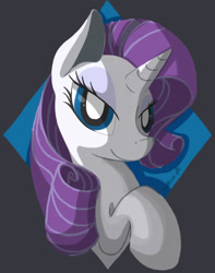 Size: 900x1140 | Tagged: safe, artist:random-gal, rarity, pony, unicorn, female, horn, mare, solo, white coat