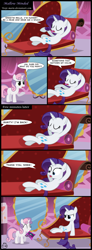 Size: 1459x3985 | Tagged: safe, artist:toxic-mario, rarity, sweetie belle, pony, unicorn, carousel boutique, comic, food, marshmallow