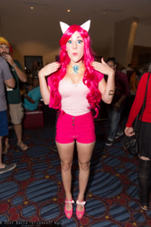 Size: 1365x2048 | Tagged: safe, pinkie pie, human, cosplay, high heels, irl, irl human, photo, shoes