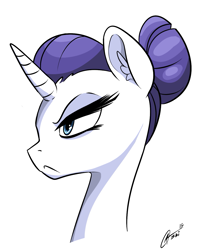 Size: 1047x1332 | Tagged: safe, artist:socashi, rarity, pony, unicorn, the cutie re-mark, night maid rarity, solo