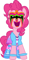 Size: 363x750 | Tagged: safe, edit, pinkie pie, equestria girls, the ultimate warrior, wwe, wwf