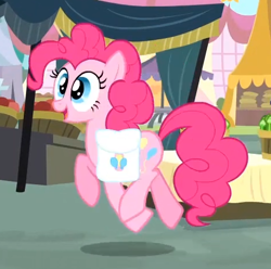 Size: 469x465 | Tagged: safe, screencap, pinkie pie, earth pony, pony, pinkie pride, cute, solo