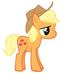 Size: 866x923 | Tagged: safe, artist:durpy, applejack, applejack (male), earth pony, pony, rule 63, simple background, solo, transparent background, vexel, younger