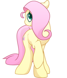 Size: 460x529 | Tagged: safe, artist:rhauniffer, fluttershy, pegasus, pony, female, looking at you, mare, solo