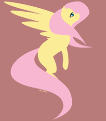 Size: 766x869 | Tagged: safe, artist:daikaluff, fluttershy, pegasus, pony, female, mare, simple background, solo