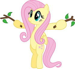 Size: 6572x6000 | Tagged: safe, artist:schmuzart, fluttershy, pegasus, pony, absurd resolution, bipedal, fluttertree, simple background, solo, transparent background, vector