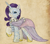 Size: 884x777 | Tagged: safe, artist:pooryorick, part of a set, rarity, pony, unicorn, clothes, crystal, dress, equestria divided, looking at you, raised hoof, solo