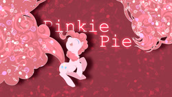 Size: 1366x768 | Tagged: safe, artist:brassiamaurva, pinkie pie, earth pony, pony, long tail, vector, wallpaper