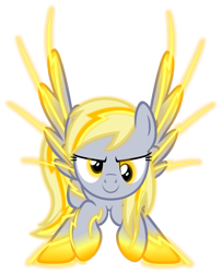 Size: 1257x1548 | Tagged: safe, artist:zacatron94, derpy hooves, pegasus, pony, female, looking at you, mare, simple background, solo, spread wings, transparent background, vector, wings