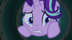 Size: 1920x1080 | Tagged: safe, screencap, starlight glimmer, pony, unicorn, student counsel, female, mare, solo, worried