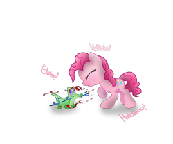 Size: 3000x2500 | Tagged: safe, artist:daisymeadows, gummy, pinkie pie, earth pony, pony, confetti, messy, mucus, sneezing