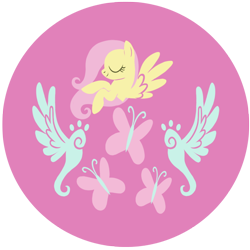 Size: 804x804 | Tagged: safe, artist:arylett-charnoa, part of a set, fluttershy, pegasus, pony, female, mare, solo