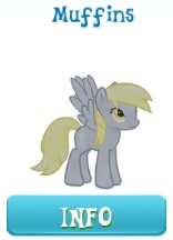 Size: 156x216 | Tagged: safe, derpy hooves, pegasus, pony, background pony, female, food, gameloft, mare, muffin, simple background, solo, that one nameless background pony we all know and love, white background