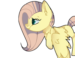 Size: 1024x803 | Tagged: safe, artist:xxbubblyshadowxx, fluttershy, pegasus, pony, female, mare, pink mane, solo, yellow coat