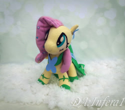 Size: 2797x2448 | Tagged: safe, artist:infera1, fluttershy, clothes, dress, gala dress, irl, photo, plushie, solo