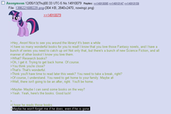 Size: 702x470 | Tagged: safe, derpibooru import, twilight sparkle, /mlp/, 4chan, anon in equestria, feels, greentext, rejection is magic, sad, text