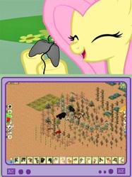 Size: 563x752 | Tagged: safe, fluttershy, pegasus, pony, exploitable meme, meme, obligatory pony, simpark, tv meme