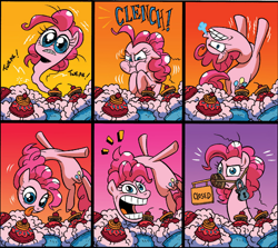 Size: 816x727 | Tagged: safe, artist:brendahickey, idw, pinkie pie, earth pony, pony, spoiler:comic, spoiler:comicff12, diet, faic, fear and loathing in las vegas, muzzle, phenomnomenons