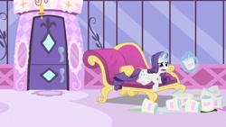 Size: 1920x1080 | Tagged: safe, screencap, rarity, pony, unicorn, food, headcanon, ice cream, marshmelodrama, meme, solo