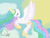 Size: 640x480 | Tagged: artist needed, source needed, safe, princess celestia, alicorn, pony, female, horn, mare, multicolored mane, solo, white coat