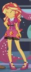 Size: 583x1367 | Tagged: safe, sunset shimmer, better together, equestria girls, clothes, cute, female, high heels, legs, low quality, mary janes, needs more jpeg, school spirit, shoes, skirt, solo