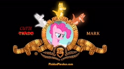 Size: 1920x1080 | Tagged: safe, artist:martybpix, screencap, gummy, pinkie pie, earth pony, pony, ars gratia artis, closing logo, meme, metro-goldwyn-mayer, mgm, parody