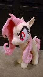 Size: 918x1632 | Tagged: safe, artist:zombies8mywaffle, fluttershy, cute, flutterbat, handmade, irl, ooak, photo, plush flutterbat, plush for sale, plushie