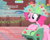 Size: 890x720 | Tagged: safe, edit, edited screencap, screencap, pinkie pie, earth pony, pony, feeling pinkie keen, cropped, evil, insane pony thread, machine, solo, text