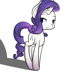 Size: 2000x2000 | Tagged: safe, artist:notten1, rarity, pony, unicorn, cute, eye clipping through hair, female, mare, raribetes, simple background, solo, white background