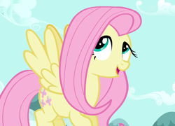 Size: 1502x1080 | Tagged: safe, screencap, fluttershy, pegasus, pony, may the best pet win, female, mare, solo