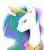 Size: 713x815 | Tagged: safe, artist:skyeypony, princess celestia, alicorn, pony, bust, portrait, profile, solo