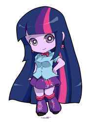 Size: 928x1220 | Tagged: safe, artist:choco-cocco, derpibooru import, twilight sparkle, equestria girls, clothes, skirt, solo